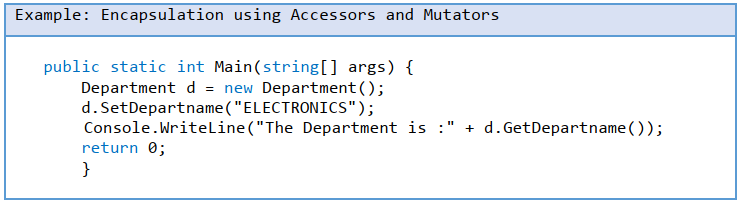 کپسوله ساز با کمک Accessors و Mutators