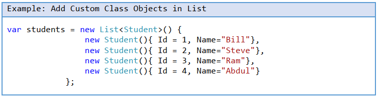 List in C# List in C#