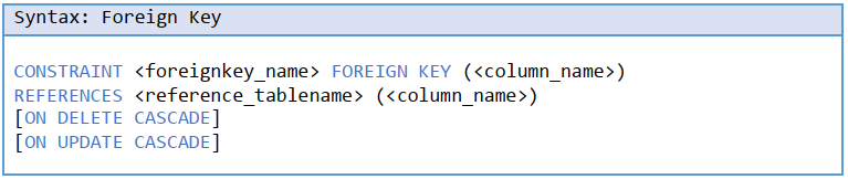ایجاد یک کلید خارجی با استفاده از T-SQL