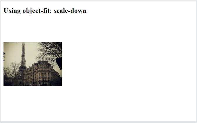 استفاده از object-fit با مقدار scale-down