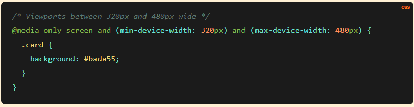 CSS and media queries CSS and media queries