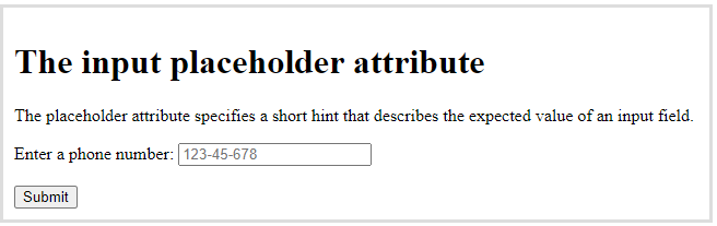 ویژگی placeholder ویژگی placeholder