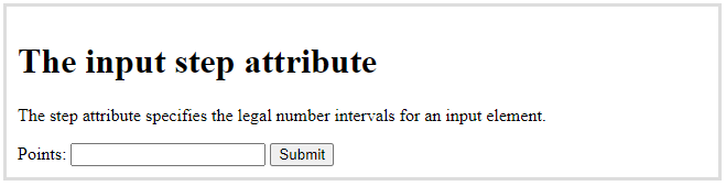 step attribute in web design
