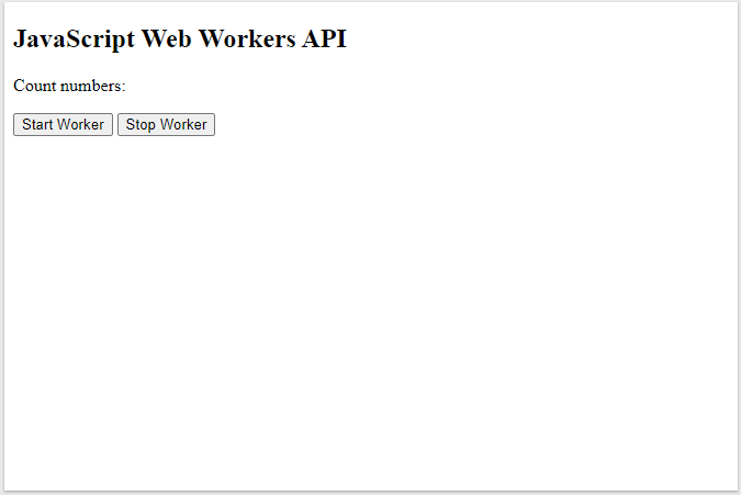 Web Workers API
