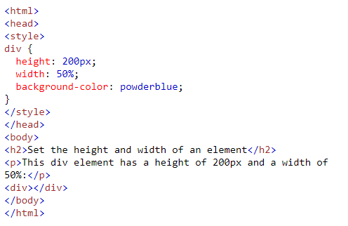 Height و Width در CSS | آتریا