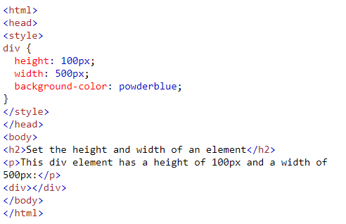 Height و Width در CSS | آتریا