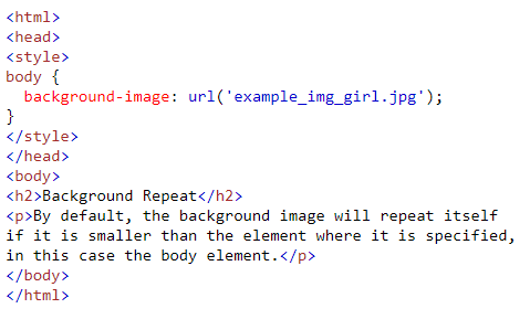 آموزش تصاویر پس زمینه در HTML | آتریا