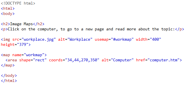 آموزش Image Map در HTML | آتریا