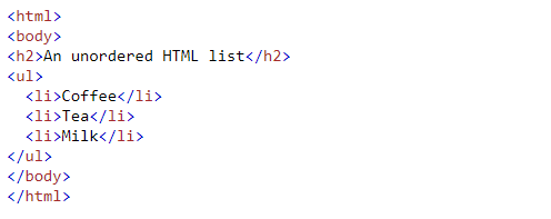 آموزش لیست ها در HTML | آتریا
