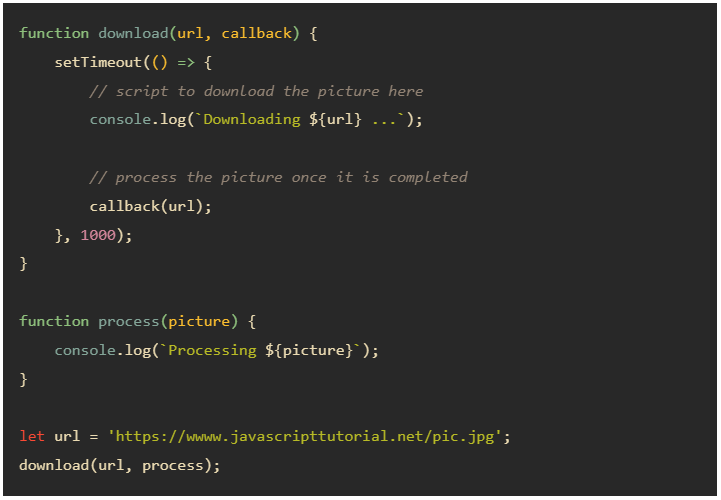 callbacks in javascript
