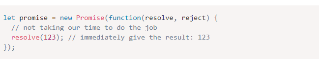 فراخوانی سریع resolve/reject فراخوانی سریع resolve/reject
