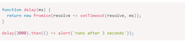 delay with promise delay with promise