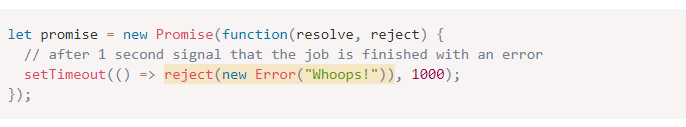 rejected promise rejected promise