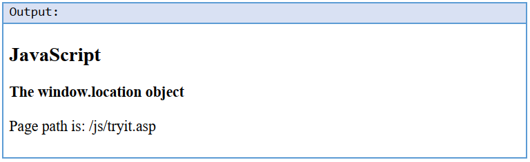 Window Location Pathname in JavaScript