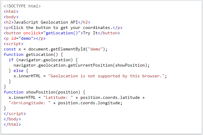 استفاده از Geolocation API استفاده از Geolocation API